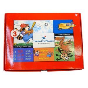 Hooked on Phonics Level 3 in Original Box with All Components As Shown